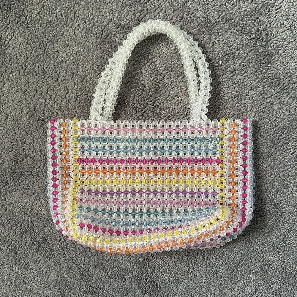 Colorful beaded bag